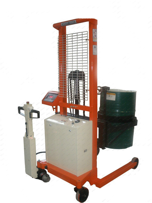 半自动倒桶秤，抱式油桶秤